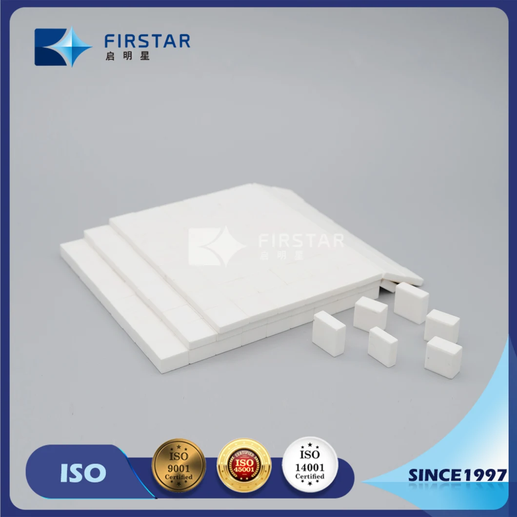 20*20*5mm High Density Abrasion Resistant Square Alumina Ceramic Liners for Industrial Applications