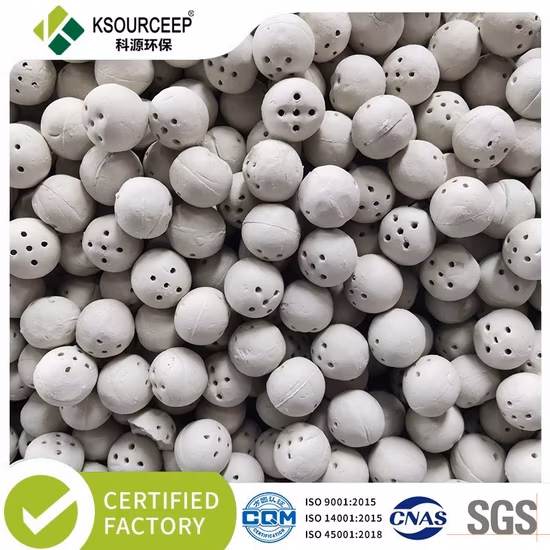 Boule en céramique d'alumine poreuse comme support pour les supports catalyseurs